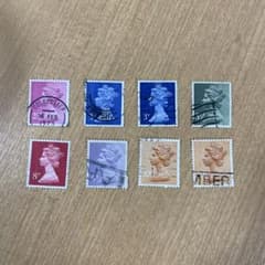 エリザベス女王 使用済切手 セット8枚 - メルカリ