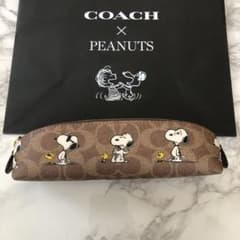 新品未使用 コーチ スヌーピー コラボ ペンケース - メルカリ