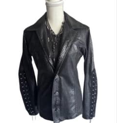 TORNADO MART lace up crocodile jacket - メルカリ