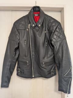 美品 着用1回 Horn Works 本革 UKパッド ダブルライダース M 黒 - メルカリ