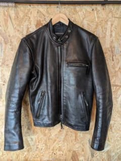 インデアン』シングルライダースジャケット ブラック Sサイズ相当