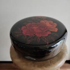 美品 漆器 八雲塗 菓子器 牡丹 - メルカリ