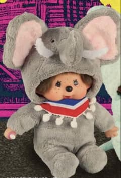 タイ限定 象モンチッチぬいぐるみ グレー - メルカリ