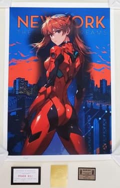 DEATH NYC 惣流・アスカ・ラングレー 新世紀エヴァンゲリオン ポスター