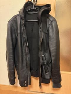 ディーゼルラムレザーパーカー サイズS ディンプル柄 - メルカリ