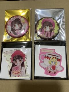 夢色パティシエール 缶バッジ アクリルステッカー りぼん 70周年カフェ