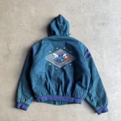 90s STARTER NBA シャーロットホーネッツ 中綿 ジップパーカー - メルカリ