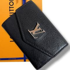 ルイヴィトン ポルトフォイユ ロックミニ ノワール 三つ折り財布