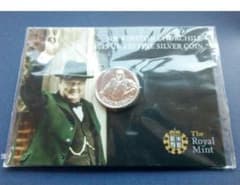 英国 イギリス ￡20 ポンド 銀貨999ag 15.71gチャーチル デザイン