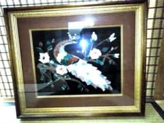 アンティーク 宝石画 貴石画 天然石 陶器絵画 - メルカリ