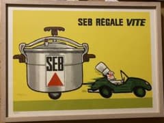 レイモン・サヴィニャック セブ 圧力鍋 360x480 リトグラフ - メルカリ