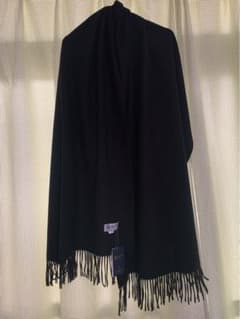 今人気ジョンストンズカシミヤ100%大判ストール ブラック末使用 - メルカリ