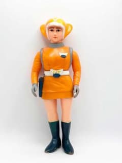 トリプルファイター SAT女性隊員 ソフビ ブルマァク 当時物 昭和レトロ