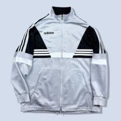 90s adidas アディダス デサント トラックジャケット ジャージ グレー