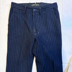 週末限定】PHIGVEL MAKERS Co.ウールストライプパンツ アメカジ - メルカリ