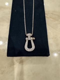 フレッドFRED フォース10 ネックレス LMK18WGフルパヴェダイヤ正規品