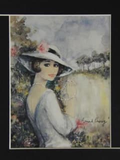 ベルナール・シャロワ、花飾りの帽子、希少画集より - メルカリ