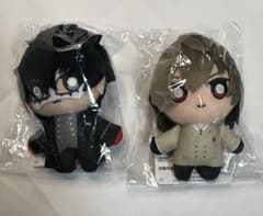 ペルソナ5 主人公 雨宮蓮 明智吾郎ぬいぐるみキーホルダーセット