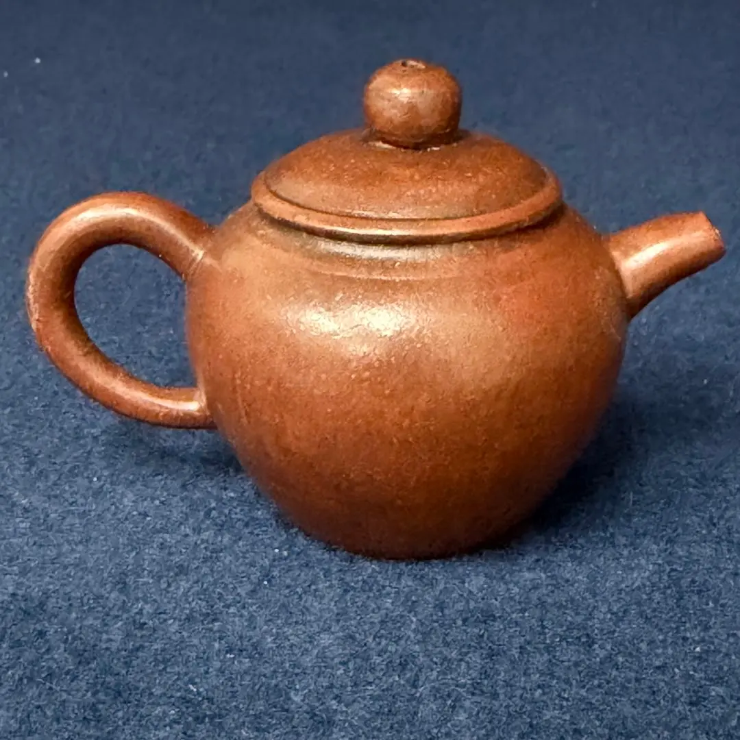 孟臣明月松間照急須朱泥煎茶茶道具茶器時代古玩旧家蔵出骨董品