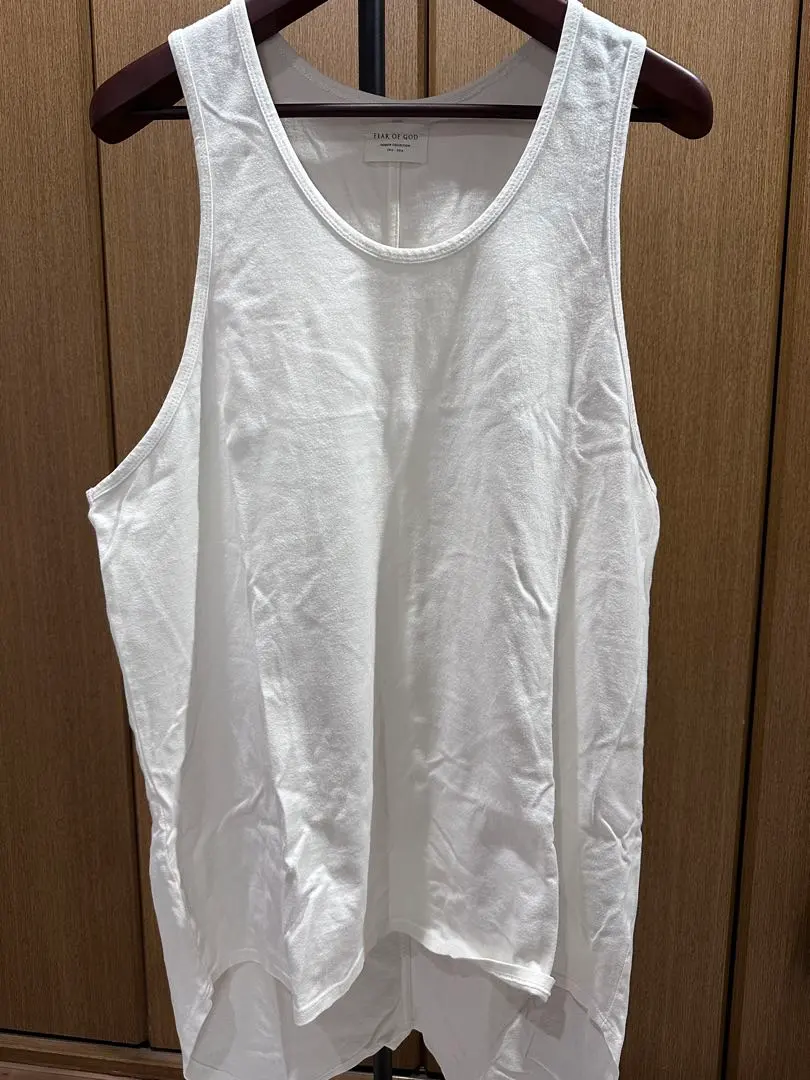 美品 限定 SSENSE フィアオブゴッド 4th ロング丈 肉厚 タンクトップ