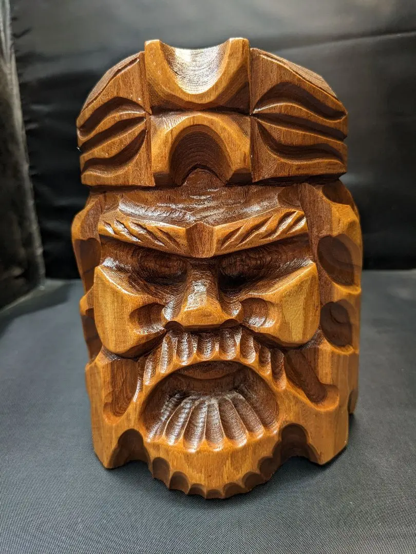 2026年最新】木彫り アイヌ お面の人気アイテム - メルカリ