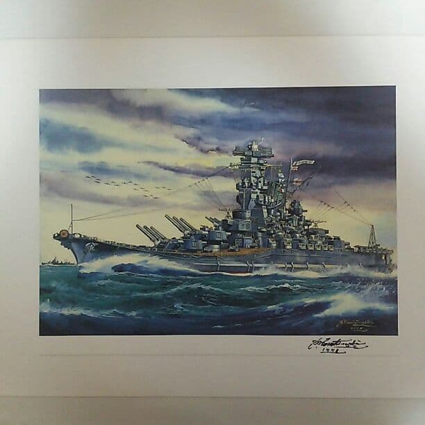 小松崎茂「戦艦大和」複製画・直筆サイン入り（非売品） - メルカリ