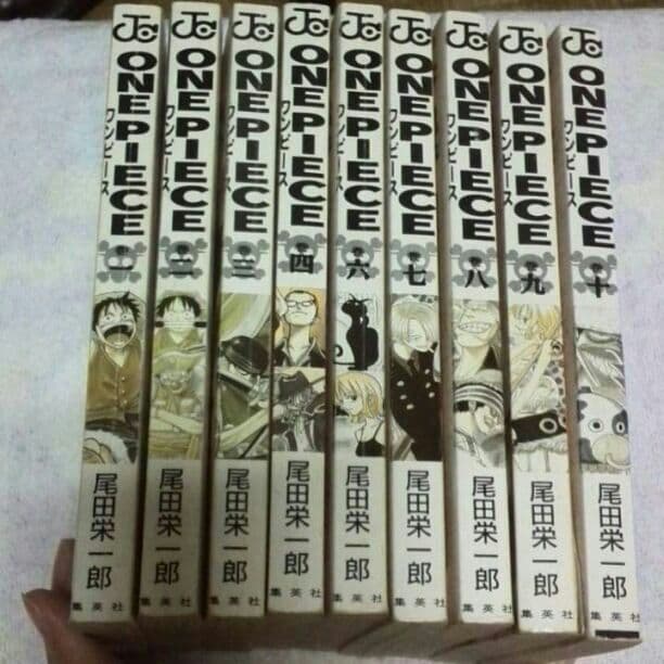 ワンピース！1~10巻  と、思いきや５巻が抜けてる( ˊᵕˋ ;) backend=imagemagick;version=1;