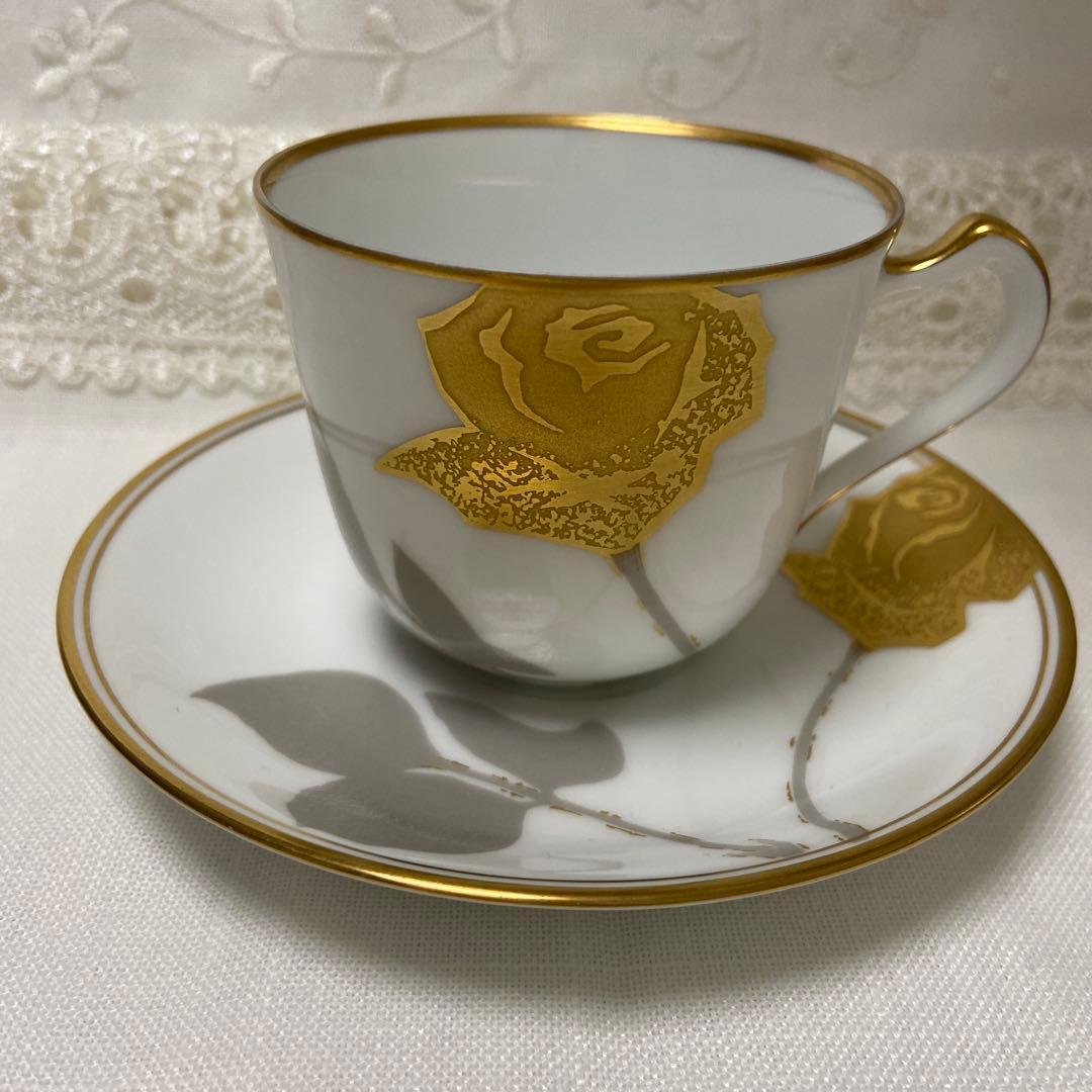 大倉陶園 金蝕バラ カップ＆ソーサー 1客 ② - メルカリ
