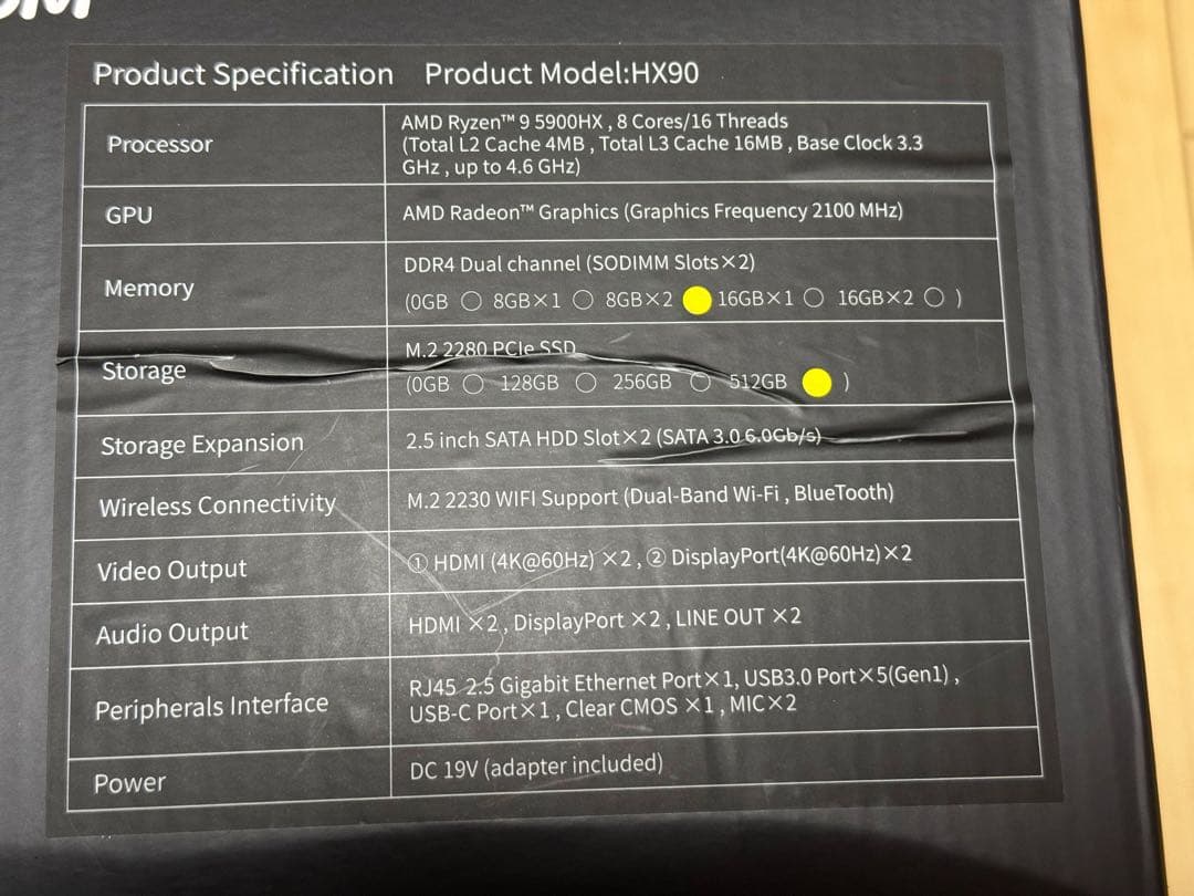 M*u様 MINISFORUM EliteMini HX90 Ryzen 9 5