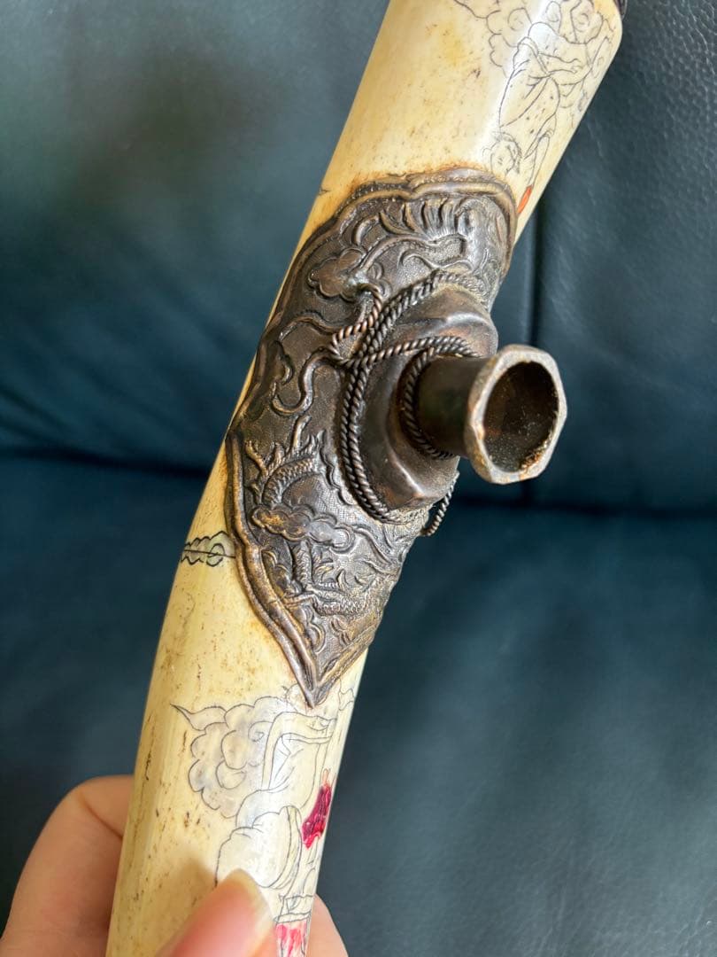 アンティーク 阿片 煙管 アヘンパイプ 煙管筒 中国骨董 中国古玩 古
