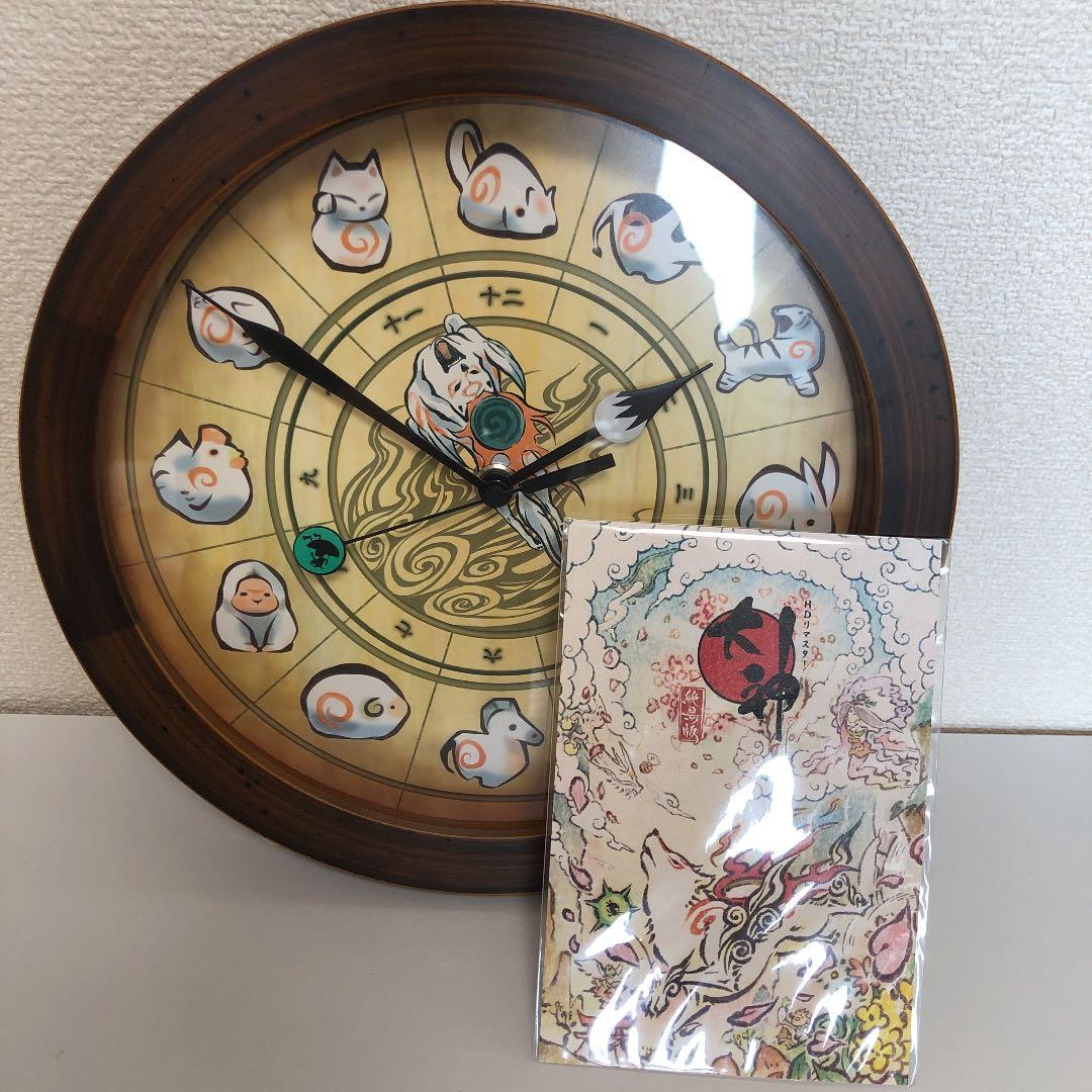 イーカプコン限定大神 壁掛け時計/ ポストカード付き大神 壁掛け時計
