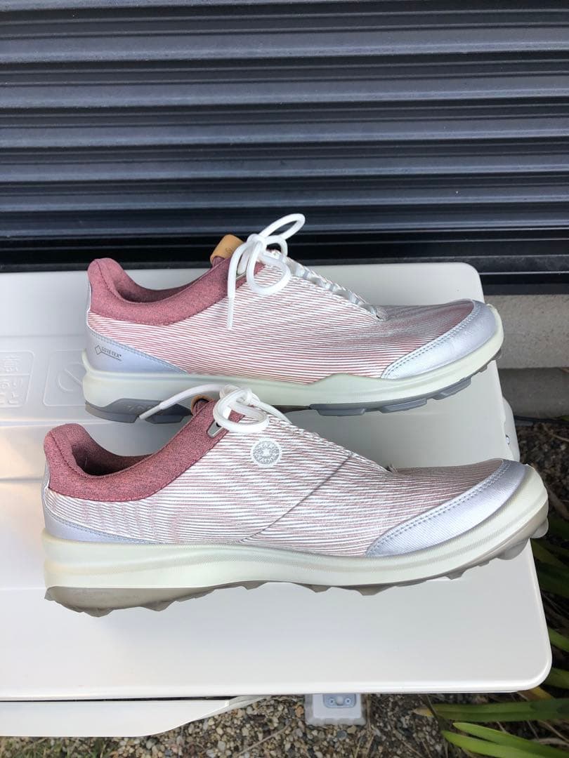 318番 新品未使用ECCOゴルフシューズ39 24.5cm GORE-TEX