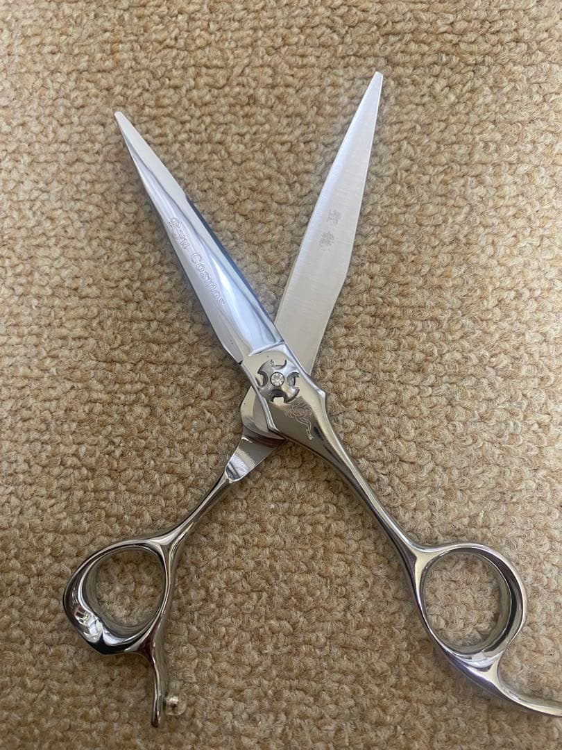 ステンレス製散髪用シザー 散髪ハサミ 日本製 仕上鋏 ステンレス 散髪鋏 トリミングシザー 5.5