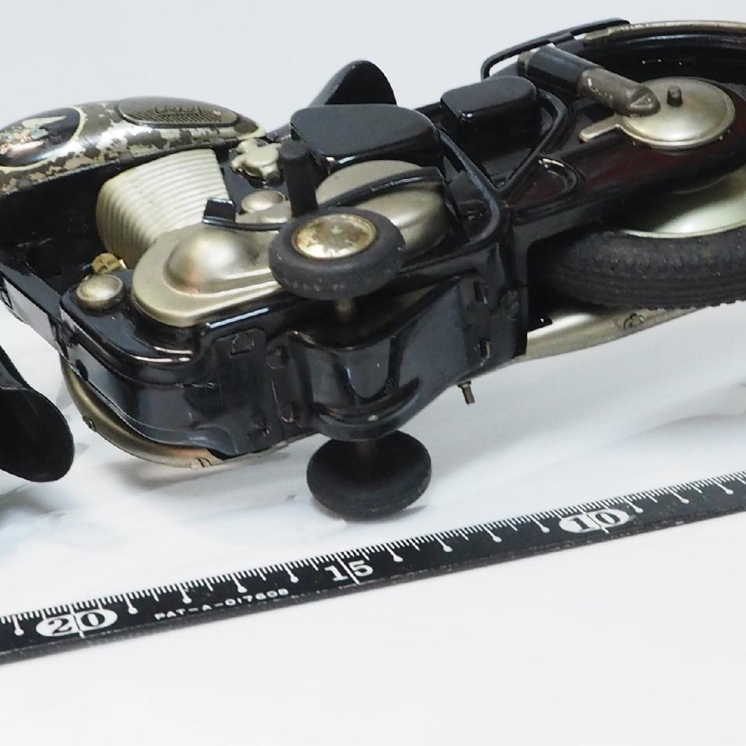 専用 萬代屋カワサキメグロ黒】当時物ブリキ製バイク二輪車オートバイ