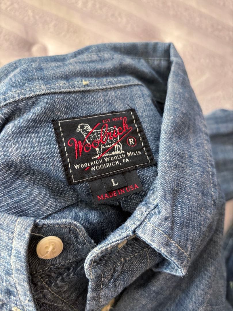 woolrich シャンブレーシャツ L USA製 ガーメンツ ネペンテス - メルカリ