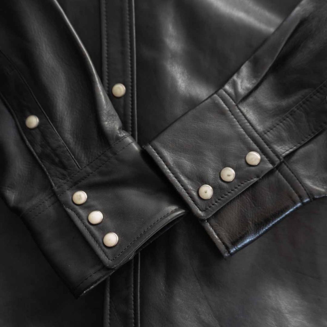 希少サイズ42 PHERROW'S フェローズ レザーウエスタンシャツ - メルカリ