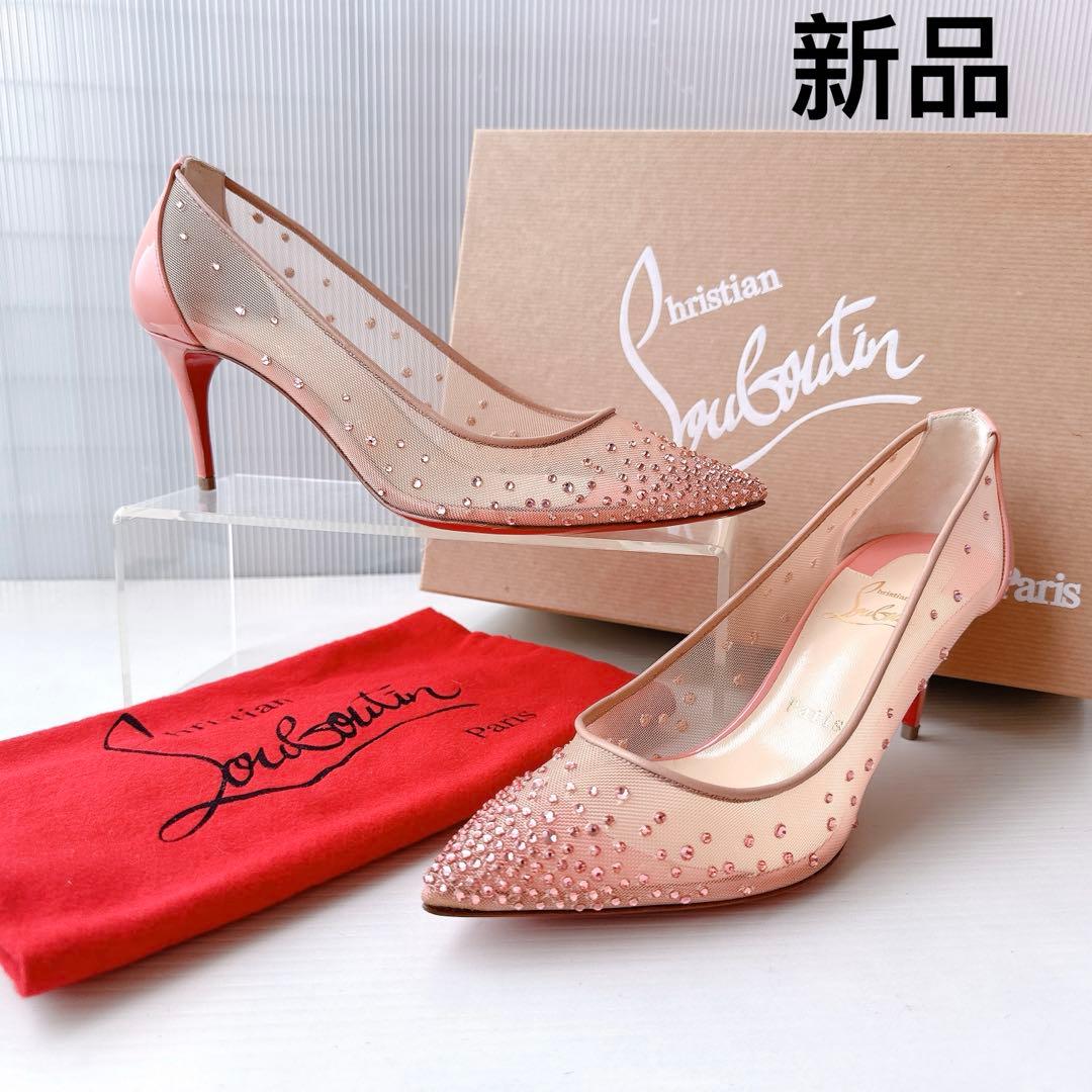 ルブタン　STRASS 豪華　スワロ　ラインストーン　ハイヒール　パンプス　新品 ルブタン STRASS 豪華 スワロ ラインストーン ハイヒール パンプス