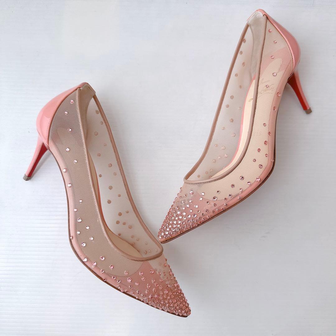 ルブタン STRASS 豪華 スワロ ラインストーン ハイヒール パンプス