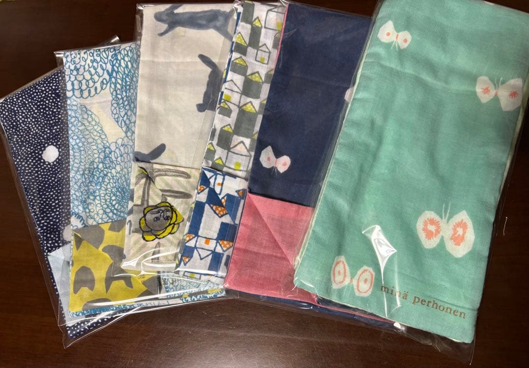 yuireu⭐️ハンドメイド　まきまきタオル⭐️ミナペルホネン ohayo タオル - minä perhonen