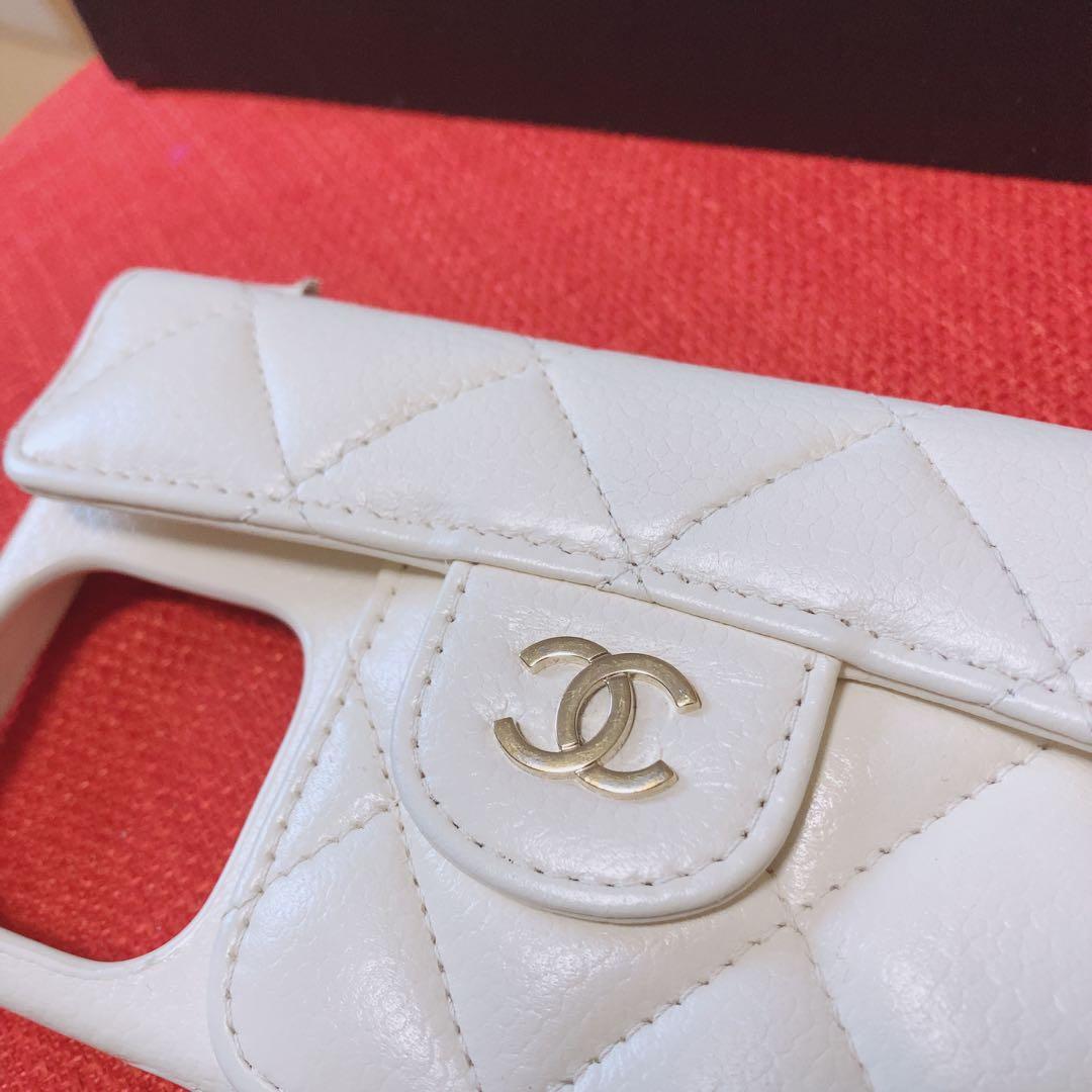CHANEL⭕️iPhone13pro スマホケース　携帯カバー　マトラッセ　希少
