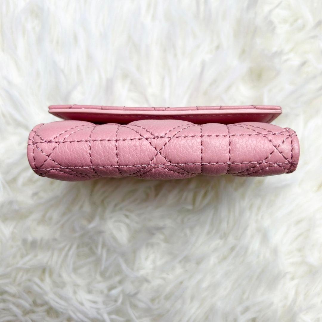 極美品☆日本限定完売品】Dior ハート キルティング 三つ折り財布 カロ