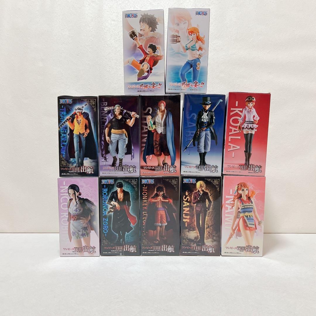 新品未開封】ワンピース 出航 フィギュア 10種 宴だ 2種 12点 プライズ