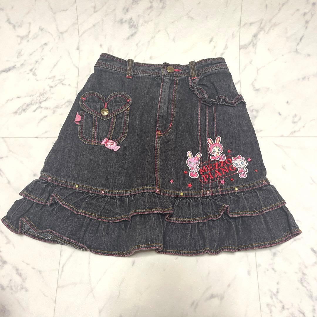 mezzo piano メゾピアノ デニムスカート べリエ 平成レトロ y2k - メルカリ