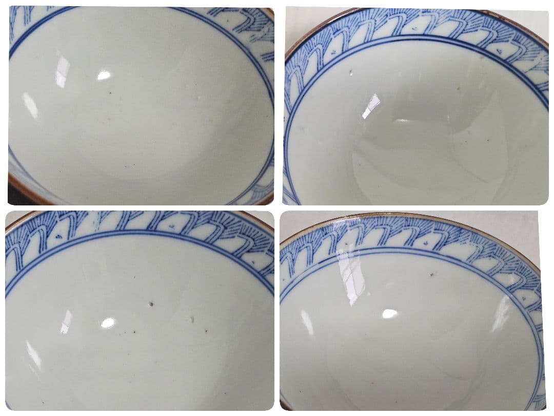 希少 旧家蔵出 東陽軒平八製 龍紋 染付 飯碗 五客 青華 龍図 - メルカリ