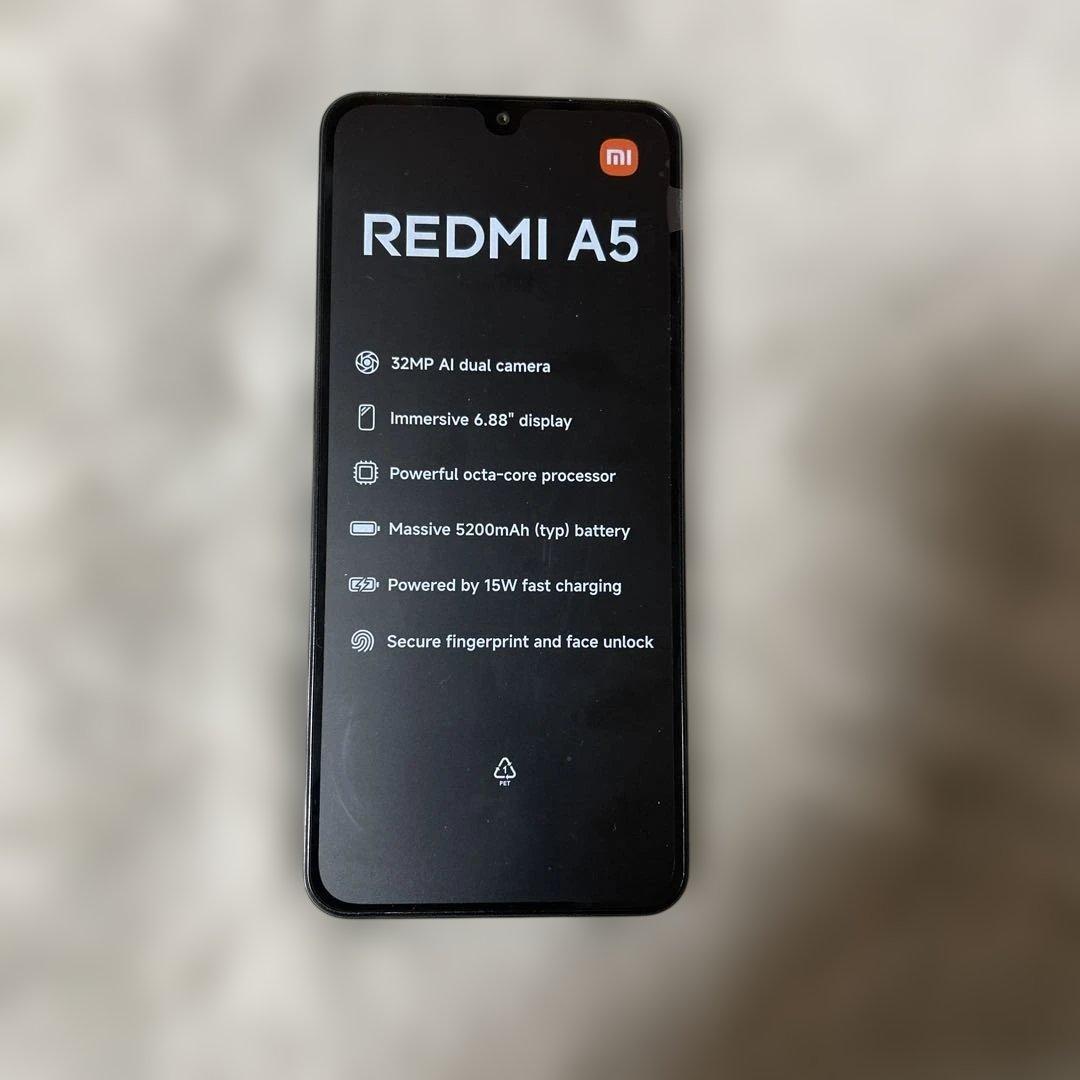 Redmi A5 ミッドナイトブラック 4GB RAM 128GB ROM