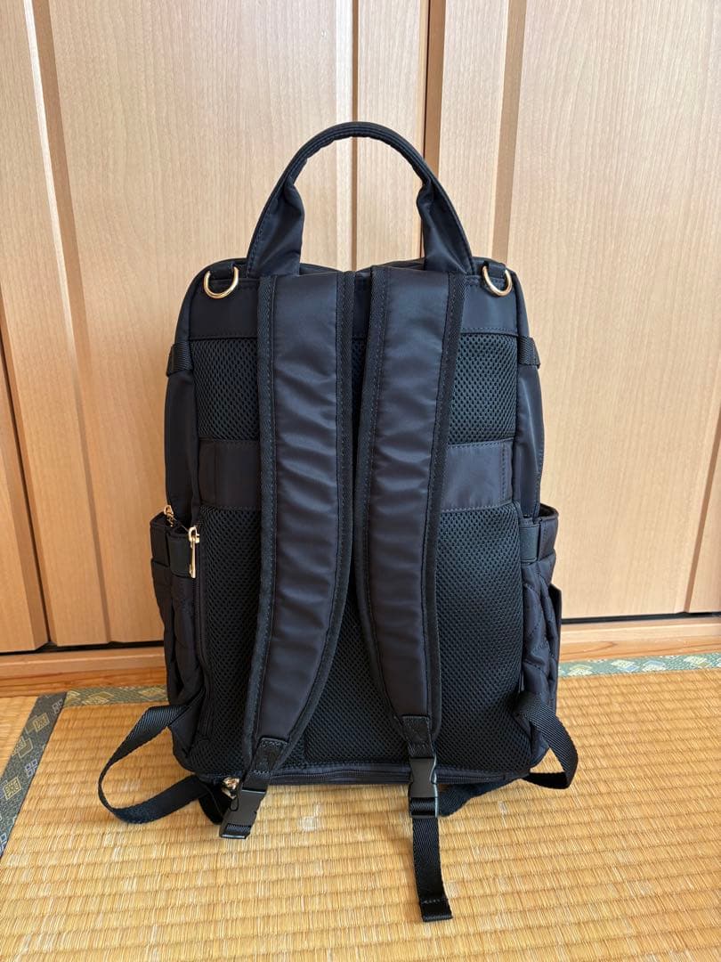 しまむら MUMU & Co. 多機能リュック マザーズリュック 黒 - メルカリ