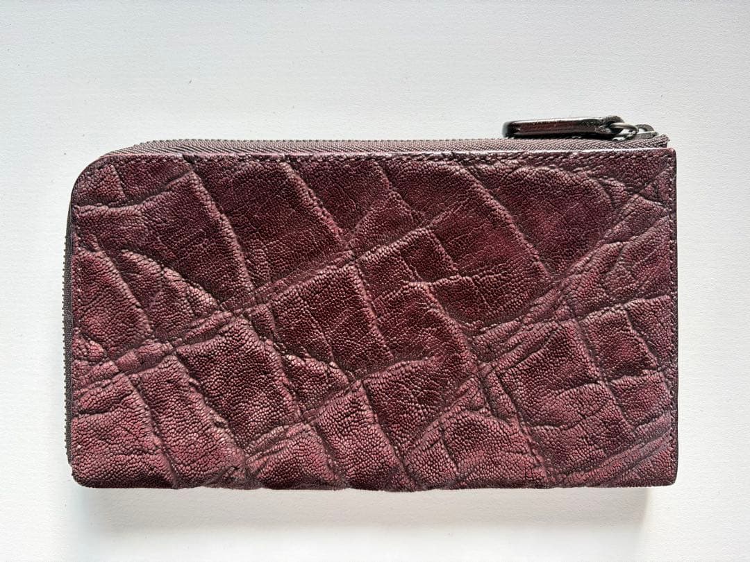 three2four LIZ L字ジップ 象革ボルドーの通販はau PAY マーケット