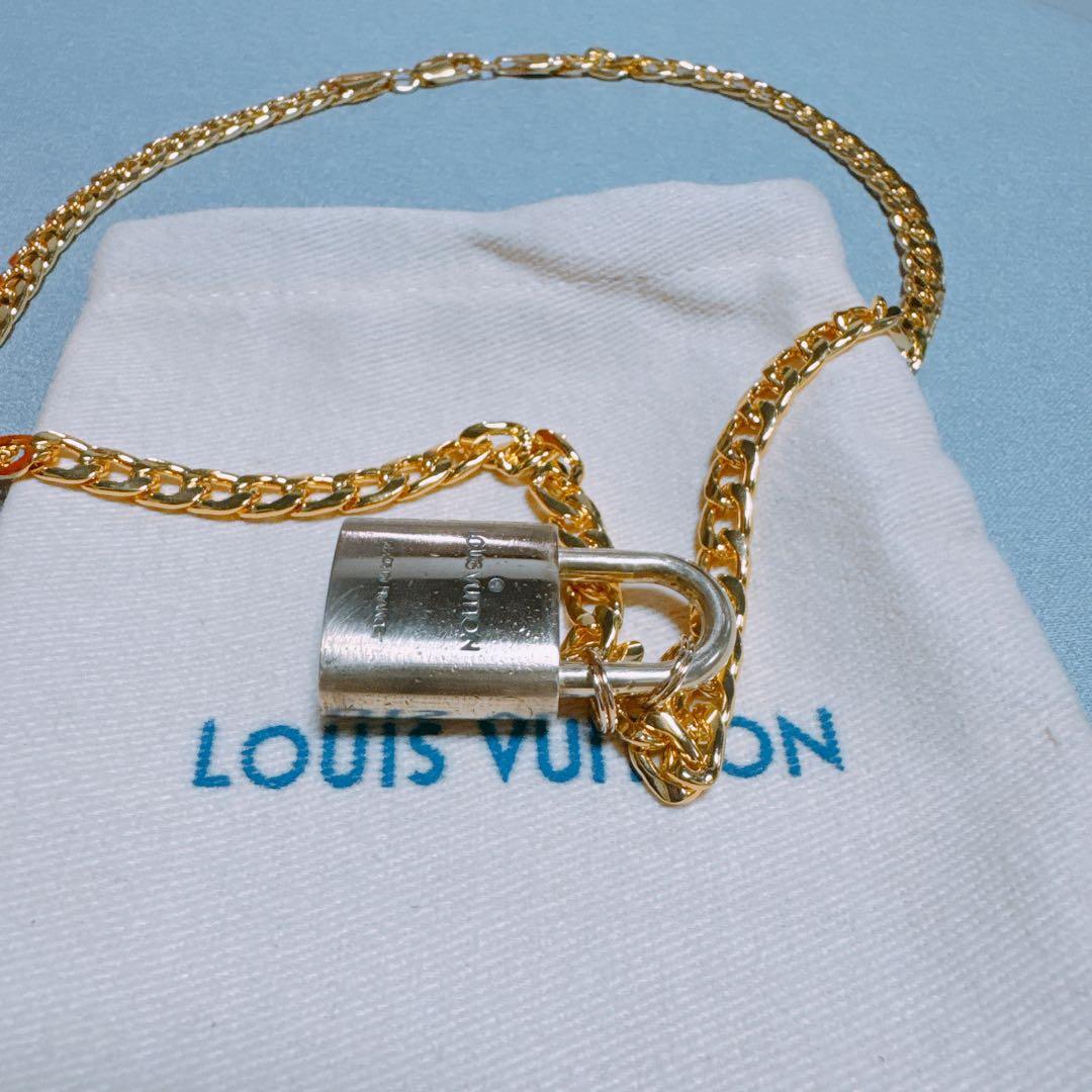 ルイヴィトン ネックレス パドロック カデナ チェーン付き 南京錠