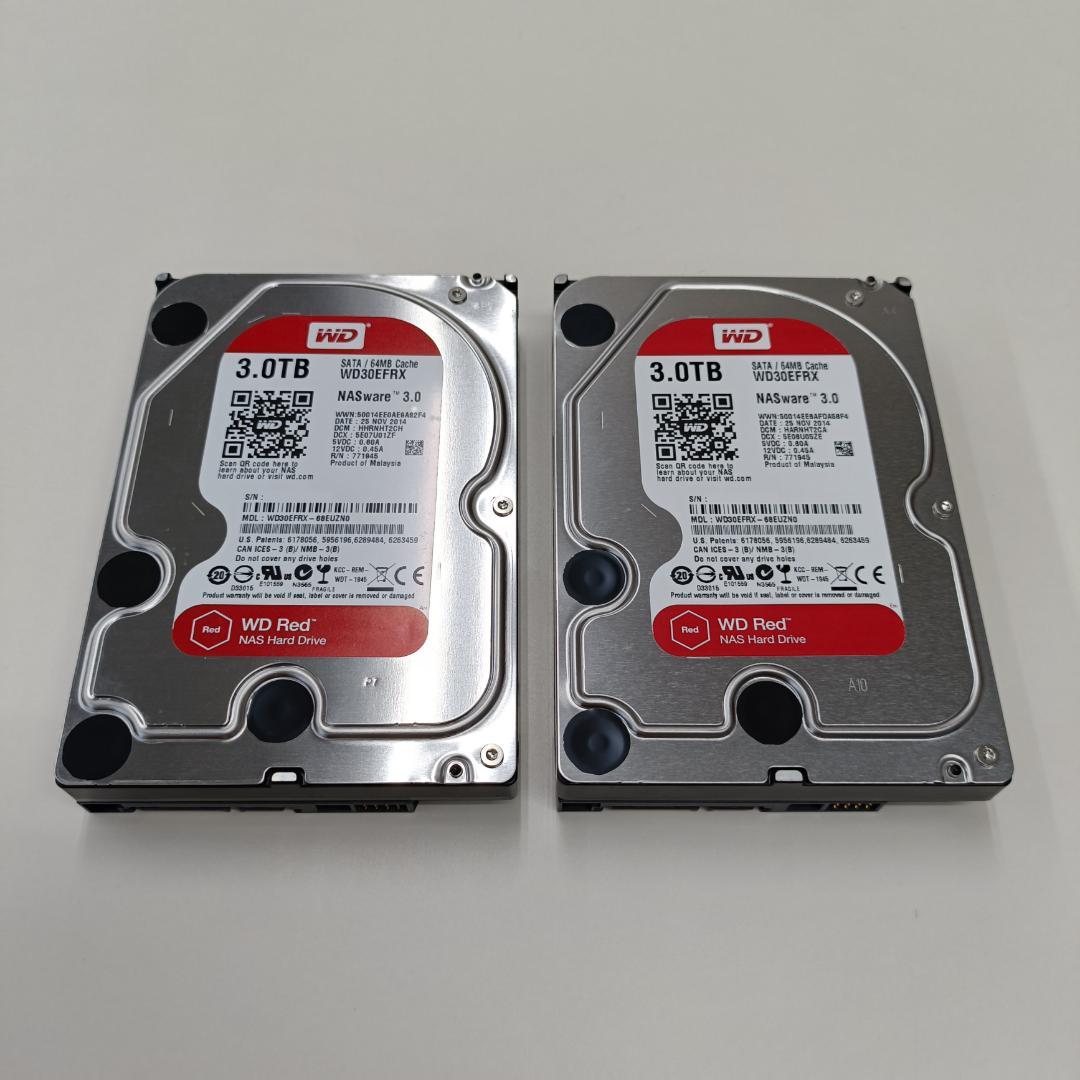 【中古美品】QNAP NAS TS-231P ＆ WD Red 3TB×2 付属