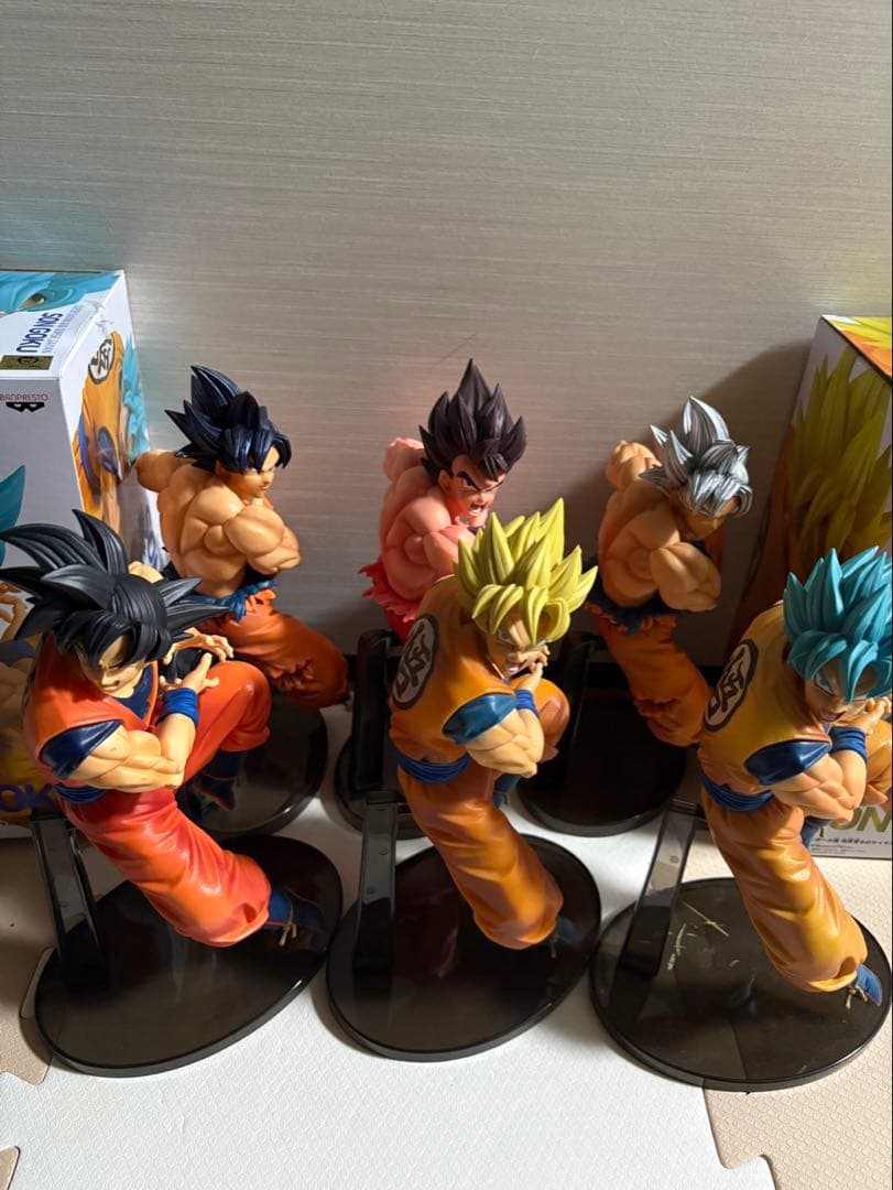 ドラゴンボール超 地球育ちのサイヤ人 孫悟空　6体セット ナムコ限定】ドラゴンボール超 地球育ちのサイヤ人 孫悟空(通常/超
